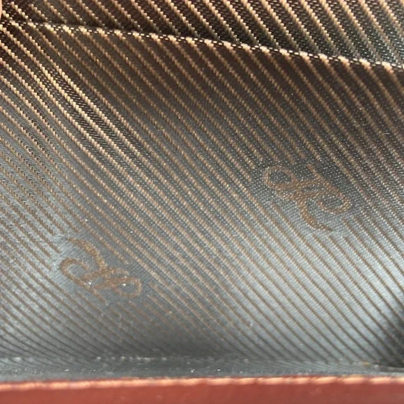 Italian Leather Wallet Dark Red, many compartments, functional, nice condition - Picture 8 of 14